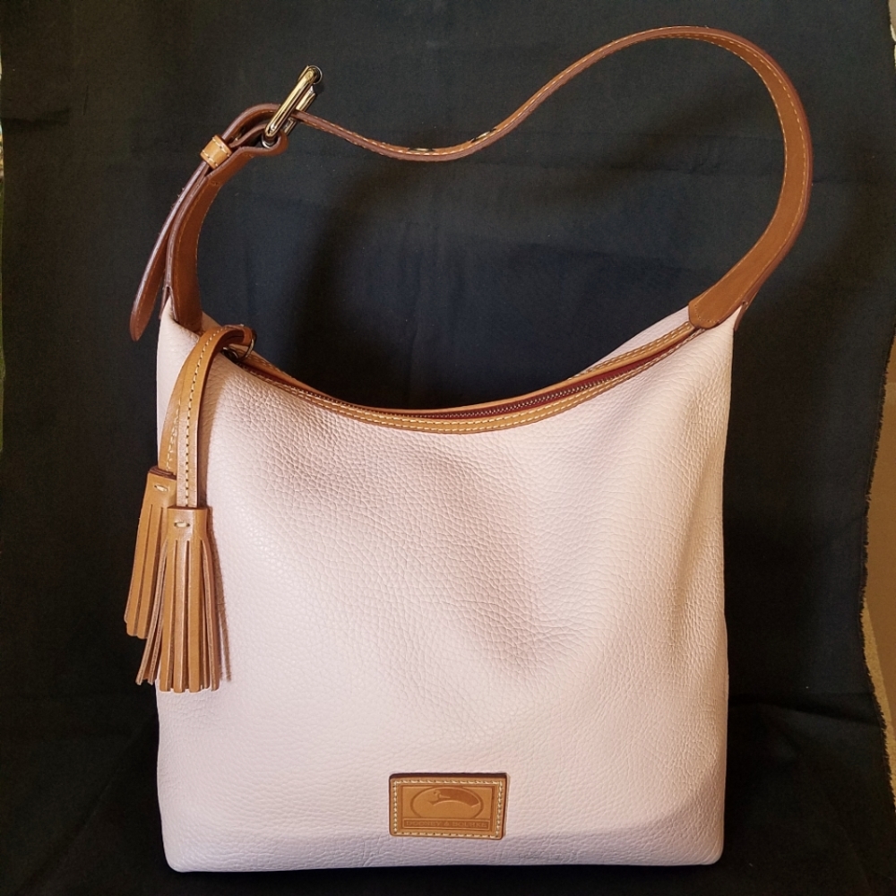 Dooney and Bourke Pink Shoulder Bag with Tassels
